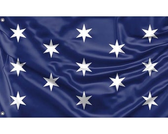 George Washington Headquarters Flag | Unique Design Print | High Quality Materials | Size - 3x5 Ft / 90x150 cm | Made in EU