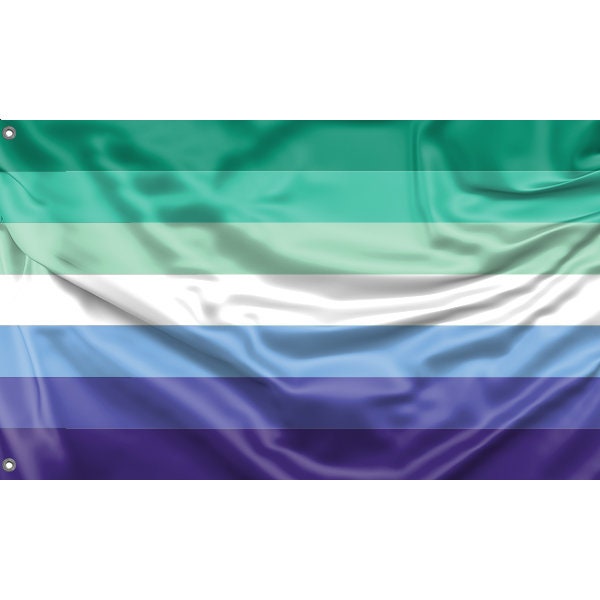 Gay Man Flag | Unique Design Print | High Quality Materials | Size - 3x5 Ft / 90x150 cm | Made in EU
