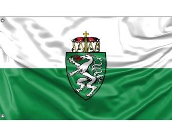 Styria State Flag, Austria Unique Design Print High Quality Materials Size  3x5 Ft / 90x150 Cm Made in EU 