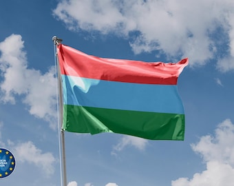 Republic of Karelia Flag | Unique Design Print | High Quality Materials | 5 Sizes | Made in EU