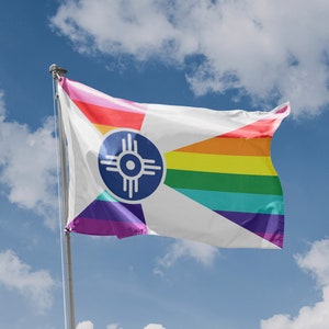 Pride Flag of Wichita, Kansas | Unique Design Print | Hiqh Quality Materials | 5 Sizes | Made in EU
