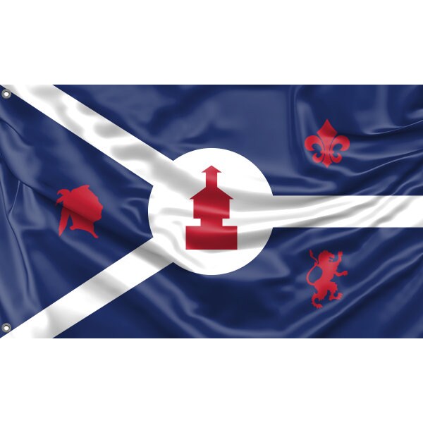 AZ FLAG - Drapeau Indiana - 90x60 Cm - Drapeau Etat Américain - Usa