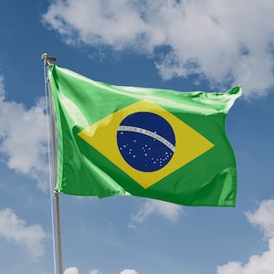 Vlag van Brazilië | Unieke designprint | Hoogwaardige materialen | 5 maten | Gemaakt in de EU
