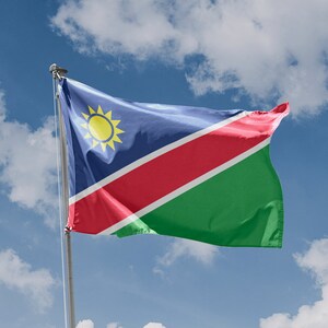 Flag of Namibia | Unique Design Print | High Quality Materials | Size - 3x5 Ft / 90x150 cm | Made in EU