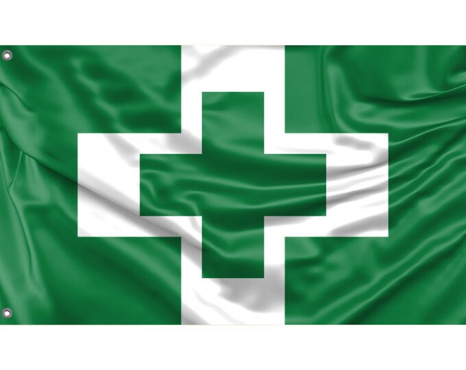 Safety and Health Flag Unique Design Print High Quality Etsy