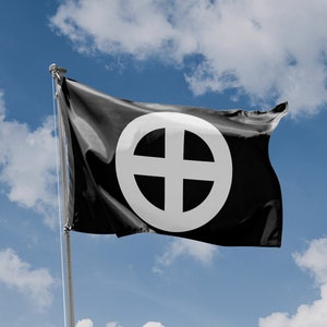 Sun Cross Flag | Unique Design Print | High Quality Materials | 5 Sizes | Made in EU