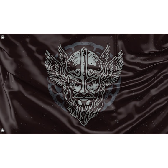 Viking Raven Flag Unique Design 3x5 Ft EU Made 90x150 cm size Viking Raven Flag Unique Design 3x5 Ft EU Made 90x150 cm size