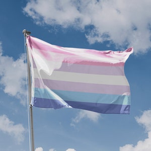 Bigender Pride Flag Unique Print, 3x5 Ft / 90x150 cm size, EU Made