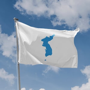 Korean Unification Flag | Unique Design Print | Hiqh Quality Materials | Size - 3x5 Ft / 90x150 cm | Made in EU