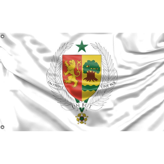 Emblème national du Sénégal Drapeau dimpression design unique Matériaux de  haute qualité Taille 3x5 Ft / 90x150 cm Fabriqué dans lUE -  France