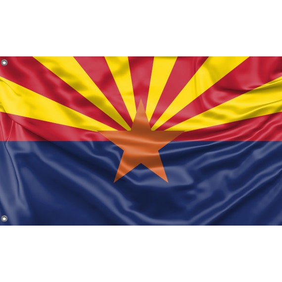 Arizona State Flag Unique Design Print High Quality Materials Size 3x5 Ft / 90x150  Cm Made in EU 