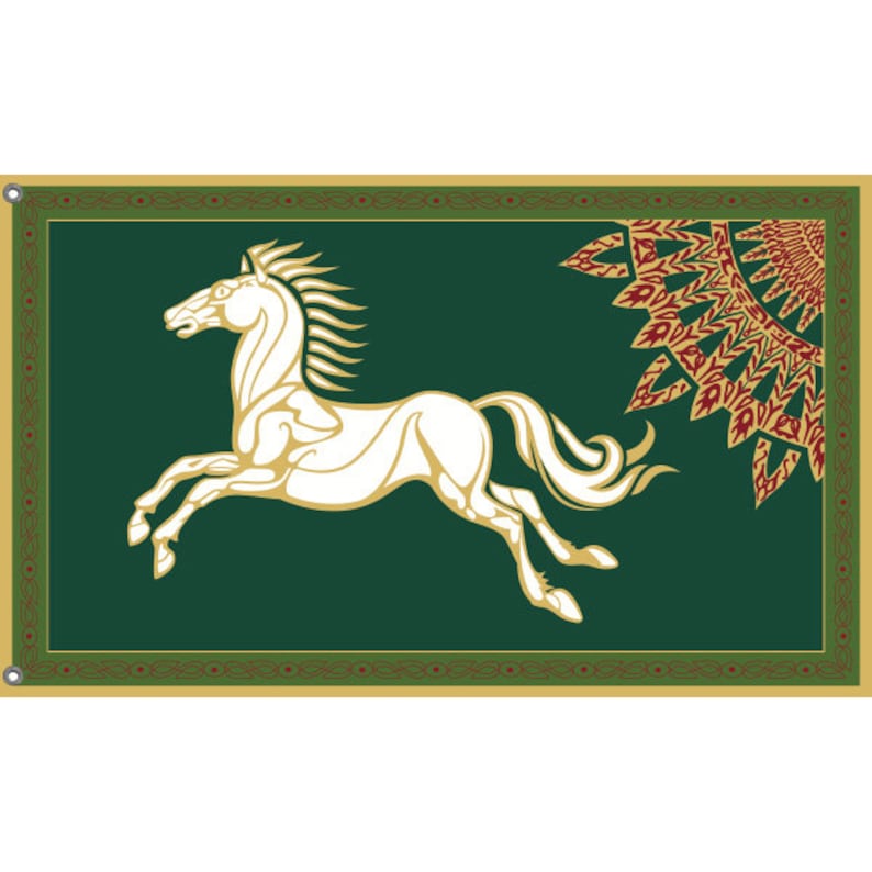 Rohan Horse Flag Unique Design Print High Quality | Etsy