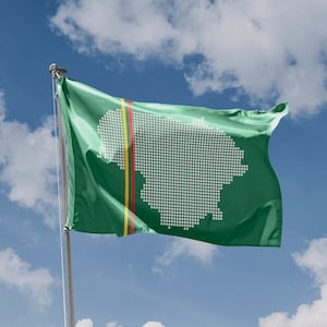 Drapeau Lituanie silhouette | Impression de conception unique | Matériaux de haute qualité | Dimensions - 3 x 5 pi / 90 x 150 cm | Fabriqué dans l'UE