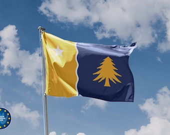 Redesigned Massachusetts State Flag | Unique Design Print | High Quality Materials | 5 sizes | Made in EU