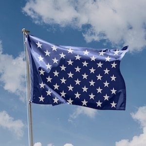 Bandera de Jack Naval de EE. UU. / Impresión de diseño único / Materiales de alta calidad / 5 tamaños / Fabricado en la UE