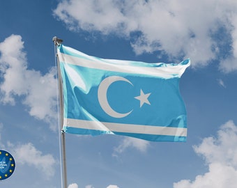 Flag of Turkmeneli | Unique Design Print | High Quality Materials | 5 Sizes | Made in EU