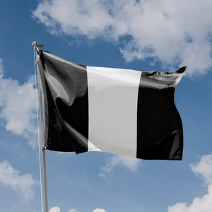Black Peru Flag | Unique Design Print | High Quality Materials | Size - 3x5 Ft / 90x150 cm | Made in EU