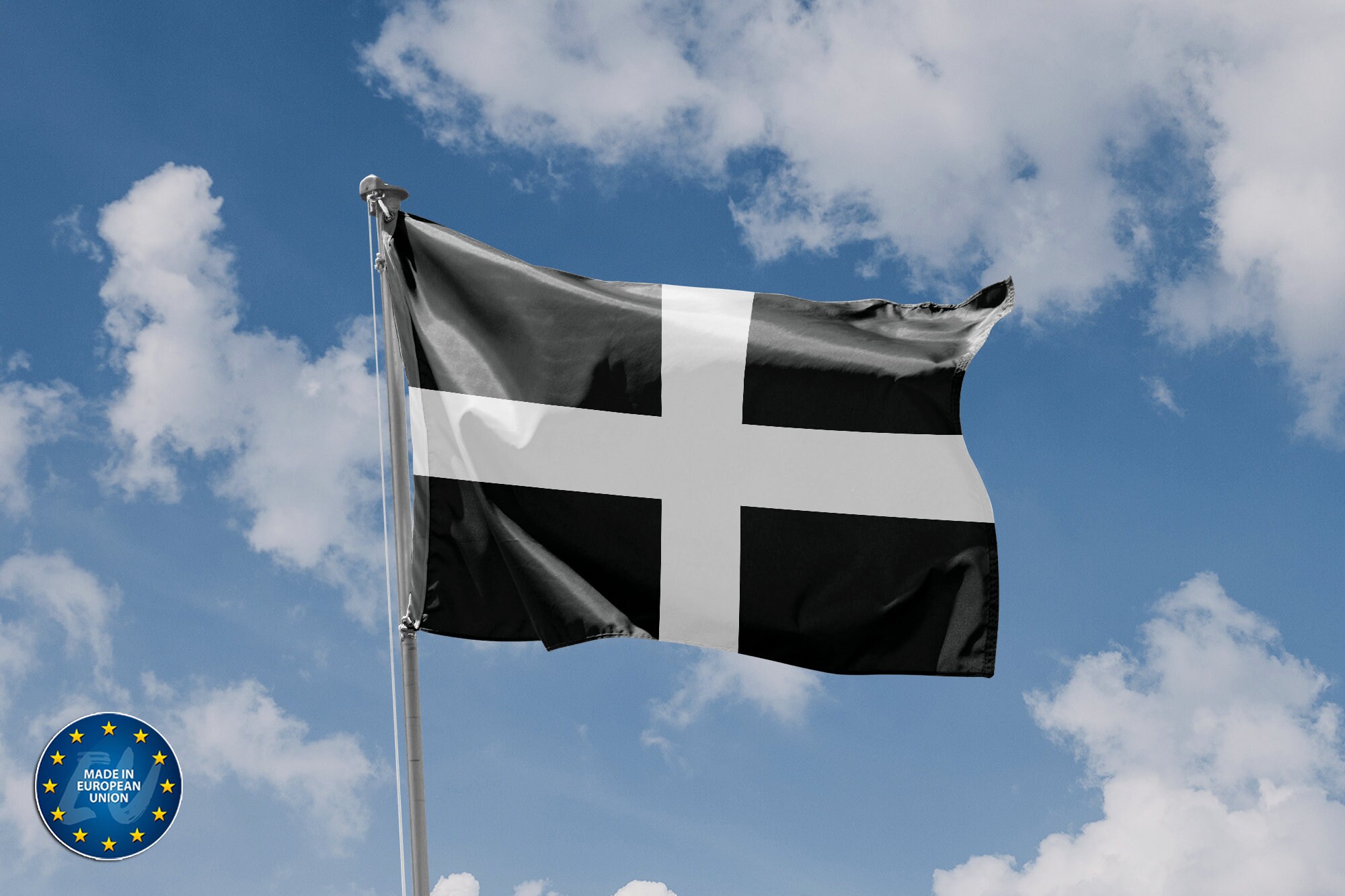 Cornwall Flagge 90x150 Cm – Celtic Nations, Wetterfest Für Draußen