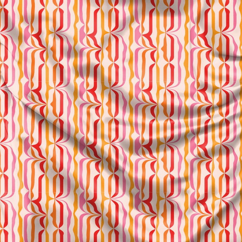 Bordlöpare i ljust mönster | Unik design för bordsdekorationer | Högkvalitativ textil och tryck | Tillverkad i EU bild 2
