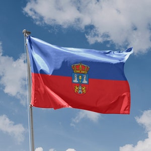 Lugo Province, Spain Flag | Unique Design Print | High Quality Materials | Size - 3x5 Ft / 90x150 cm | Made in EU