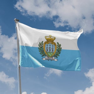 Libitas Ribon San Marino Flag | Unique Design Print | Hiqh Quality Materials | Size ...