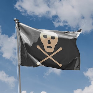 Jolly Roger Flag II | Unique Design Print | High Quality Materials | 5 Sizes | Made in EU