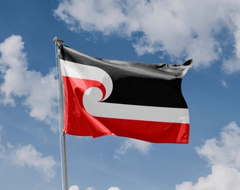 Vlag Maori-soevereiniteitsbeweging | Unieke designprint | Hoogwaardige materialen | 5 maten | Gemaakt in de EU