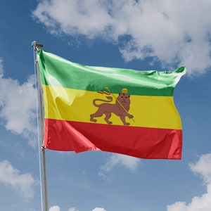 Flag of Ethiopia (1991-1996) | Unique Design Print | High Quality Materials | 5 Sizes | Made in EU