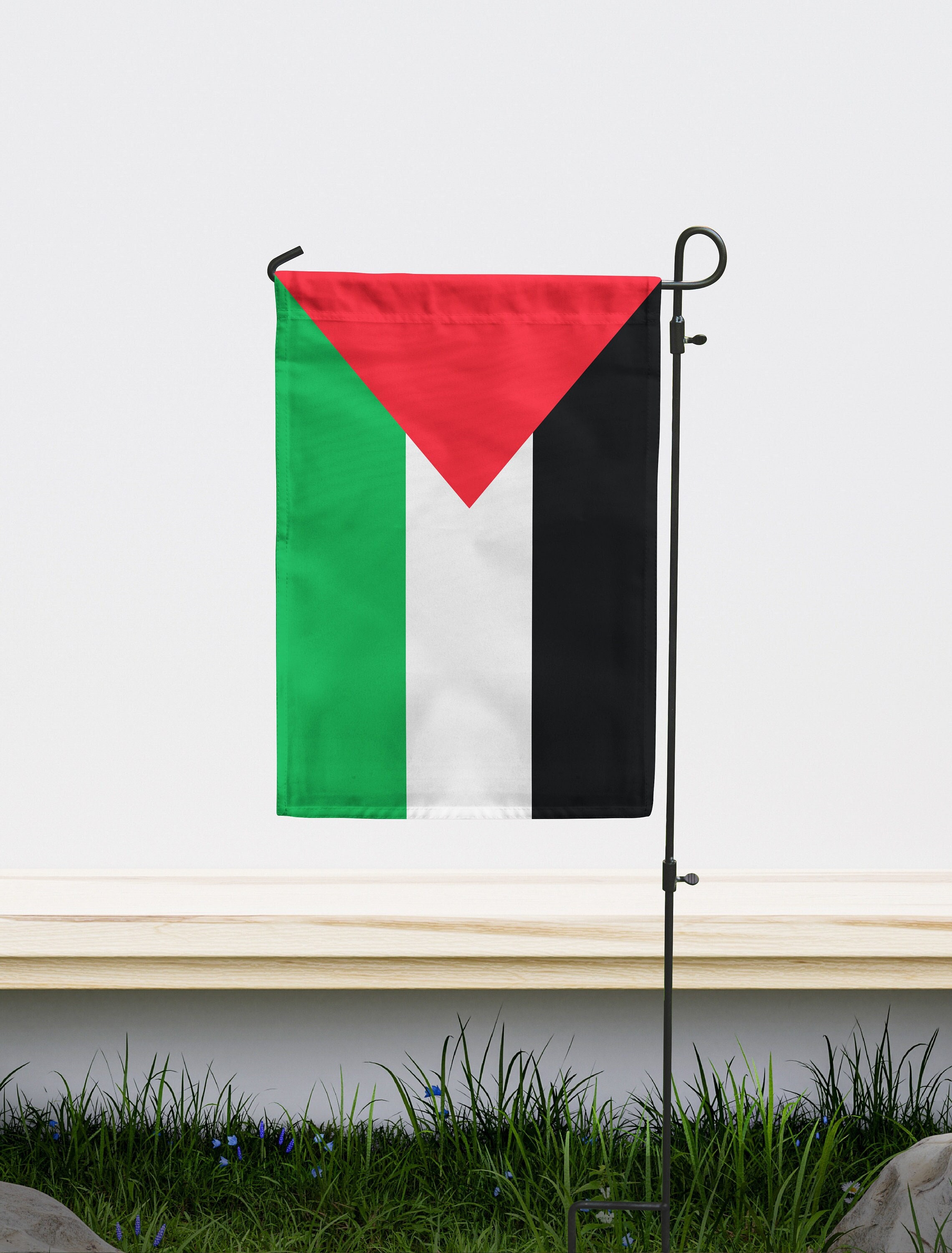 National Flagge im Vintage Design Palästina Flag Palestine