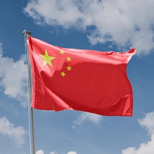 Flag of Peoples Republic of China | Unique Design Print | High Quality Materials | Size - 3x5 Ft / 90x150 cm | Made in EU