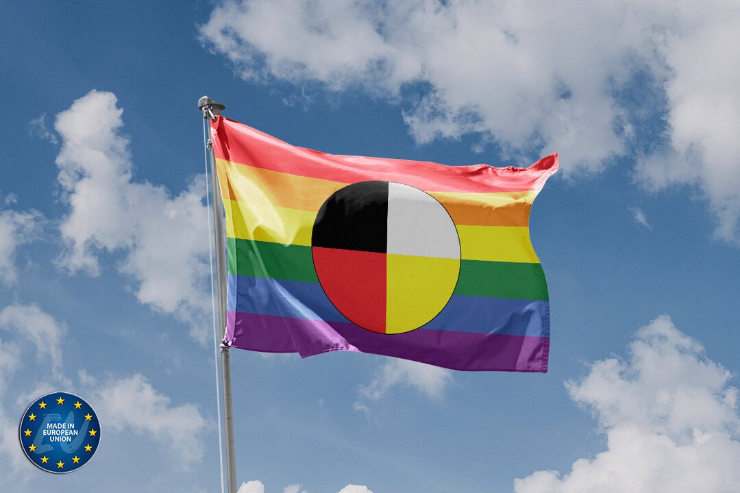Two-spirit Pride Flag | Unique Design Print | High Quality Materials ...