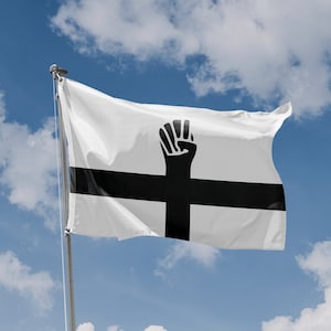 Anarchist Black Cross Flag, Unique Print, 3x5 Ft / 90x150 cm size, EU Made