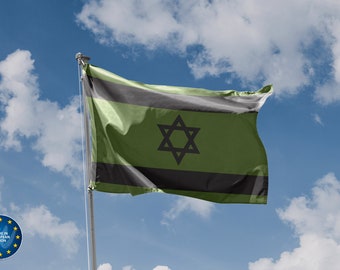 Militaire vlag Israël | Unieke designprint | Hoogwaardige materialen | 5 maten | Gemaakt in de EU