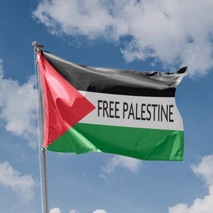 Bandeira da Palestina Livre | Impressão de design exclusivo | Materiais de alta qualidade | 5 tamanhos | Fabricado na UE