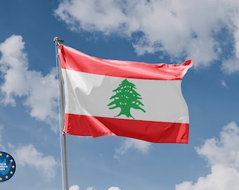 Flag of Lebanon | Unique Design Print | High Quality Materials | 5 Sizes | Made in EU