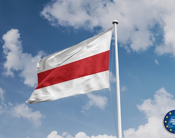 Historical Belarus The Pahonia Flag | Unique Design Print | High Quality Materials | 5 sizes | Made in EU