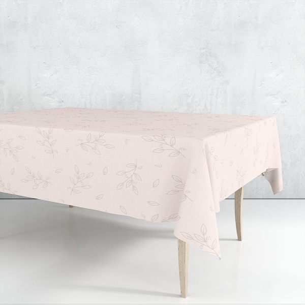 Mantel de diseño de flores pintado a mano / Decoración de mesa de diseño único / Textil e impresión de alta calidad / Hecho en la UE
