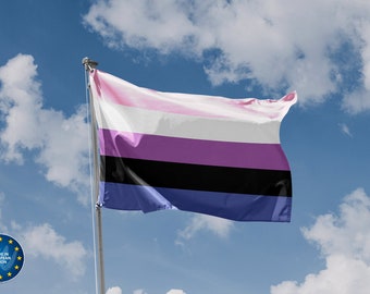 Genderfluid Pride Flag | Unique Design Print | High Quality Materials | Size - 3x5 Ft / 90x150 cm | Made in EU