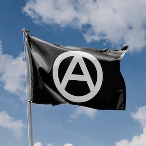 Anarchist Flag II | Unique Design Print | High Quality Materials | 5 Sizes | Made in EU