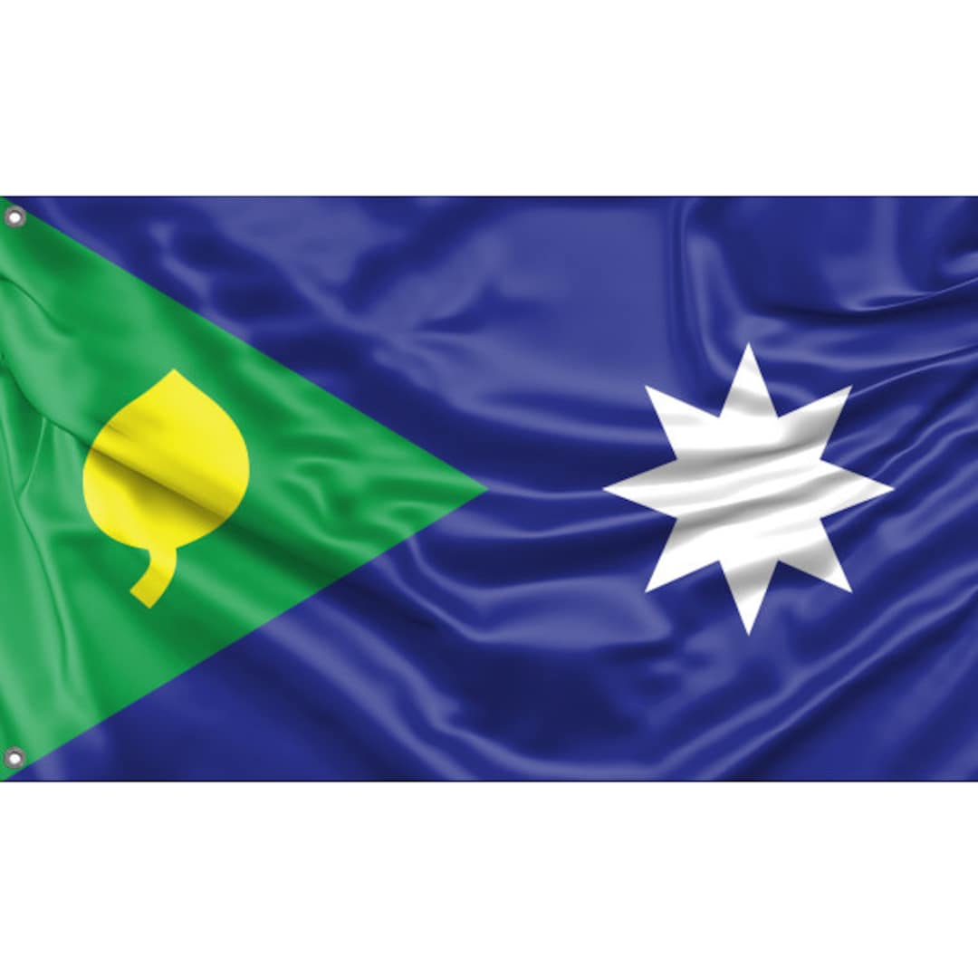 Drapeau de lîle de Saibai Design unique dimpression Matériaux de