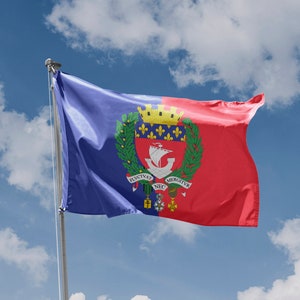 Paris City Flag | Unique Design Print | High Quality Materials | 5 Sizes | Made in EU