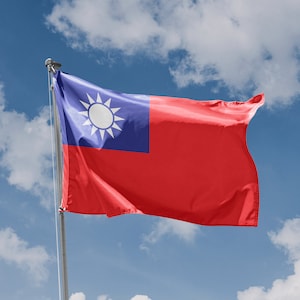 Taiwan Flag | Unique Design Print | High Quality Materials | 5 Sizes | Made in EU