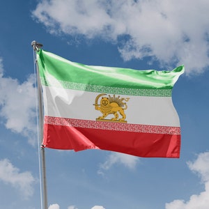État libre d'Iran, drapeau de la liberté de la vie des femmes | Impression de conception unique | Matériaux de haute qualité | Dimensions - 3 x 5 pi / 90 x 150 cm | Fabriqué dans l'UE