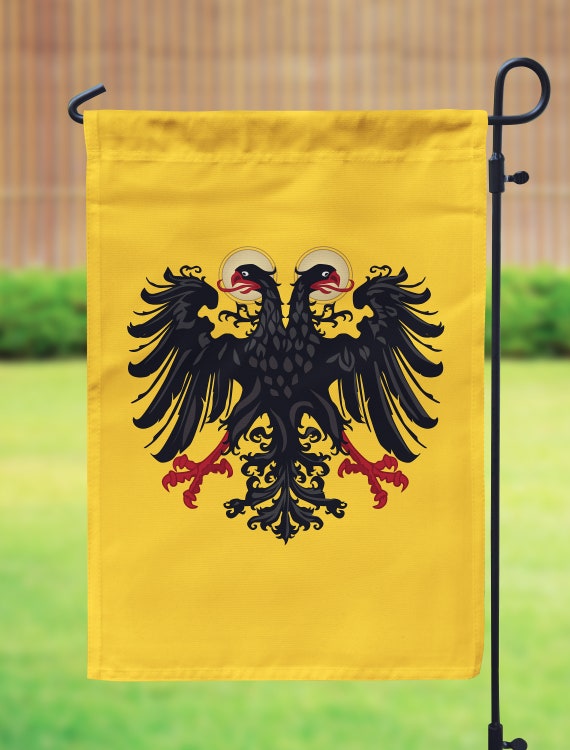 Stendardo con bandiera del Sacro Romano Impero / Materiali di alta qualità / Dimensioni: 50 x 120 cm - Italia Stendardo con bandiera del Sacro Romano Impero / Materiali di alta qualità / Dimensioni: 50 x 120 cm - Italia