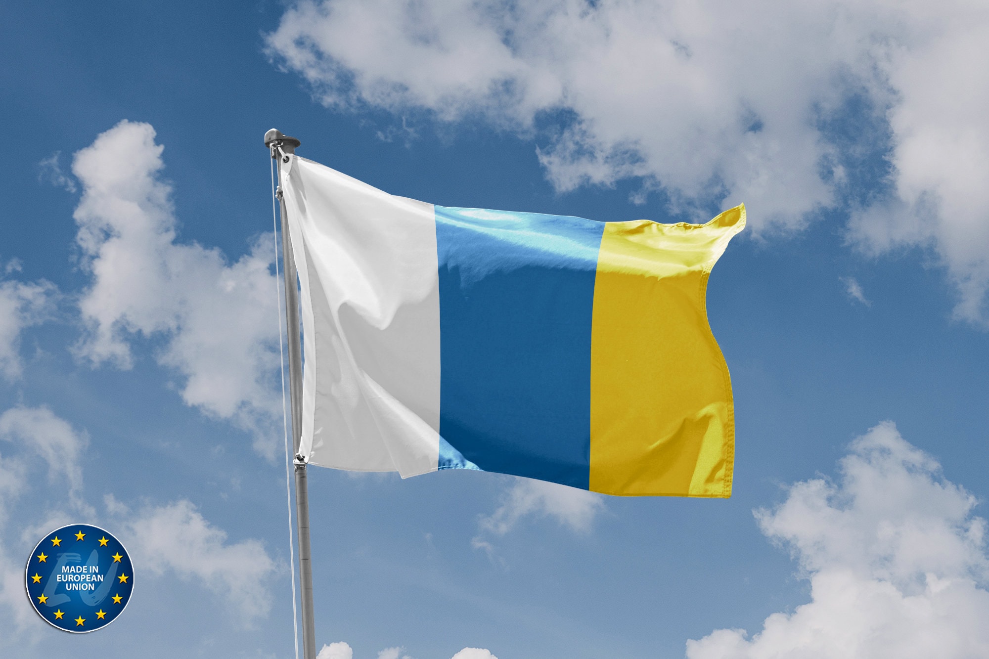 AZ FLAG Kanarische Inseln Flagge 150x90cm - Unabhängigkeits Fahne Mit Mastscheide