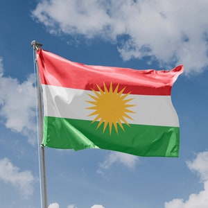 Kurdistan Flag | Unique Design Print | High Quality Materials | 5 sizes | Made in EU