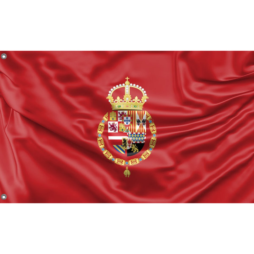 Royal Flag of the House of Habsburg in Spain Unique Print Etsy