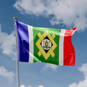 Flag of Johannesburg, South Africa | Unique Design Print | Hiqh Quality Materials | 5 Sizes | Made in EU