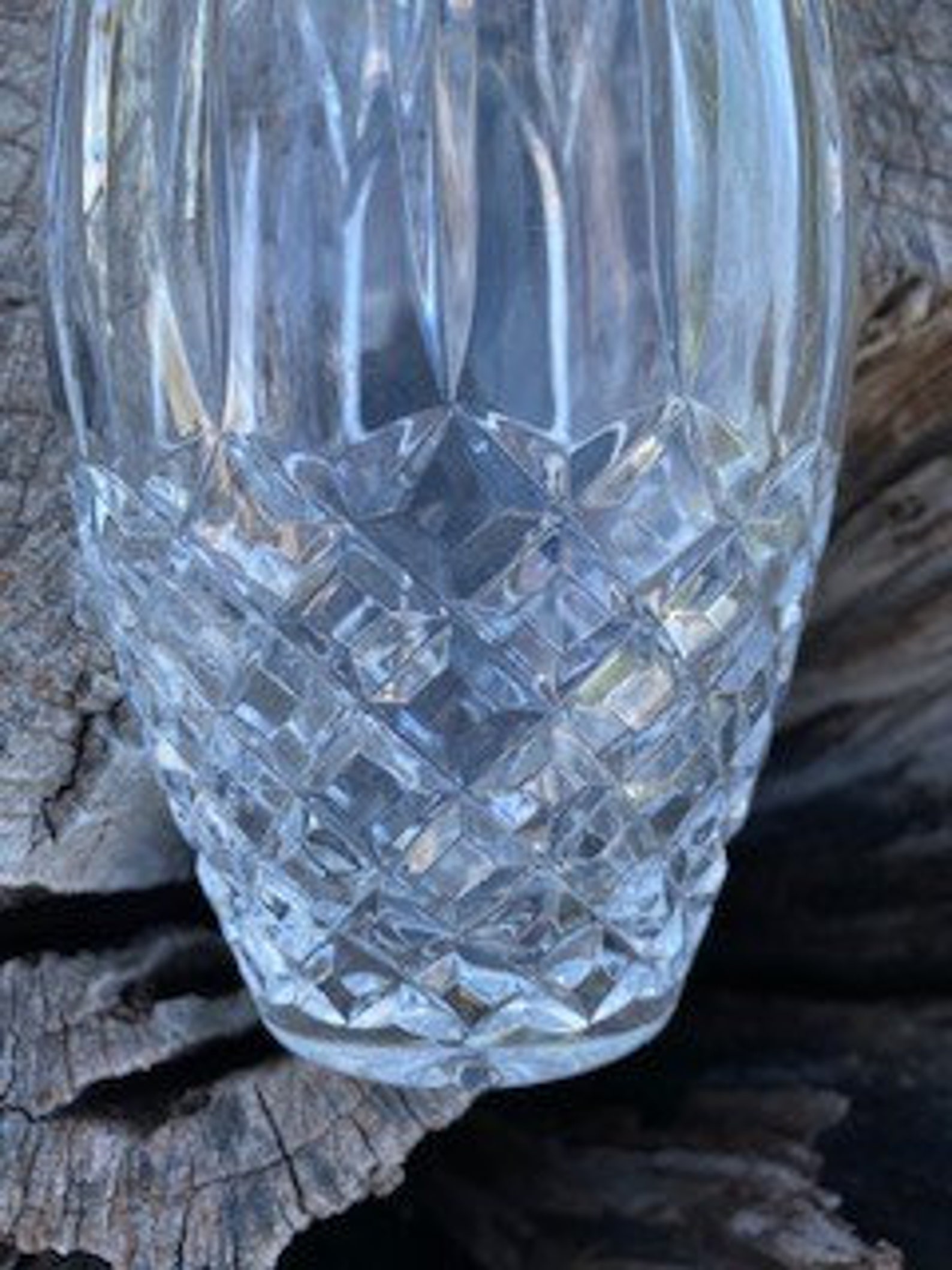 Crystal Clear Vase 24 Lead Crystal Made in Poland Vintage Etsy