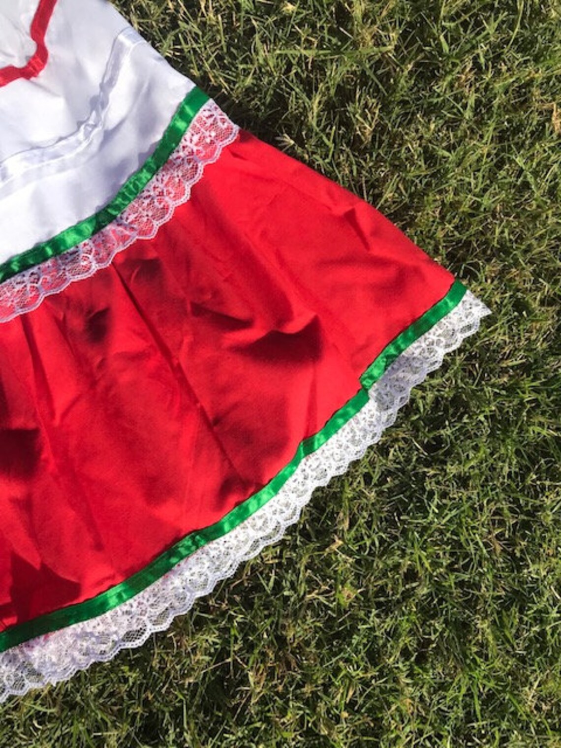 Little Girl Skirt Size 4 Festive Mexican Skirt Tri Color Etsy